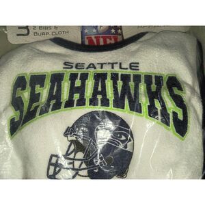 Seattle Seahawks NFL baby bibs and burp cloth